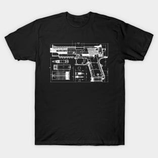 gun blueprint T-Shirt